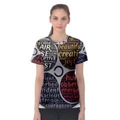 Person Character Characteristics Women s Sport Mesh Tee