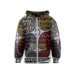 Person Character Characteristics Kids  Zipper Hoodie by Celenk