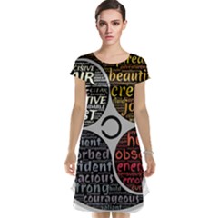 Person Character Characteristics Cap Sleeve Nightdress by Celenk