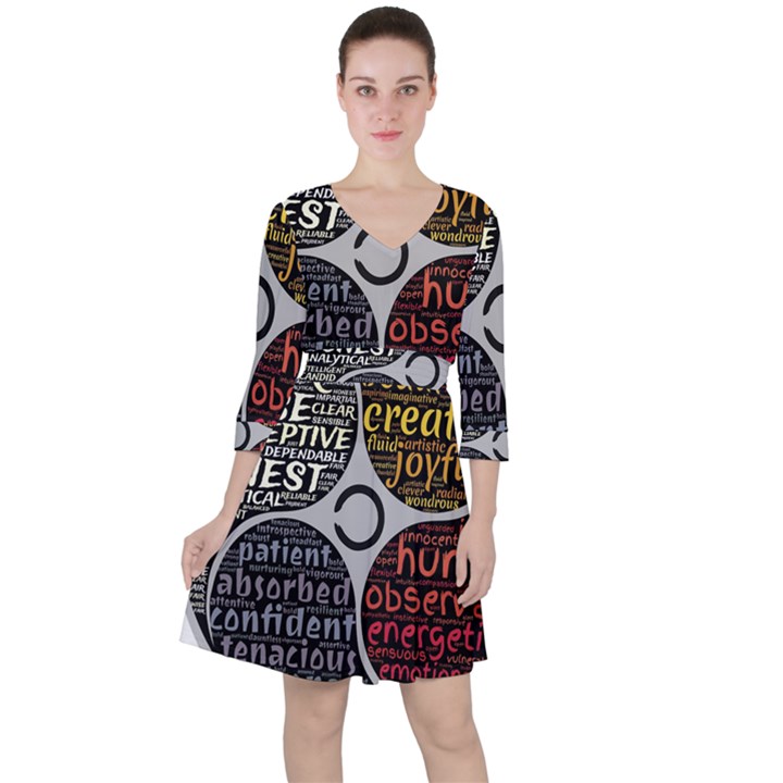 Person Character Characteristics Ruffle Dress