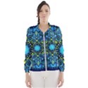 Mandala Blue Abstract Circle Wind Breaker (Women) View1