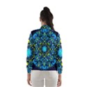 Mandala Blue Abstract Circle Wind Breaker (Women) View2