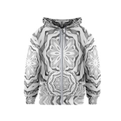 Mandala Pattern Floral Kids  Zipper Hoodie by Celenk