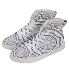 Mandala Pattern Floral Women s Hi-top Skate Sneakers