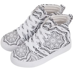 Mandala Pattern Floral Kid s Hi-top Skate Sneakers