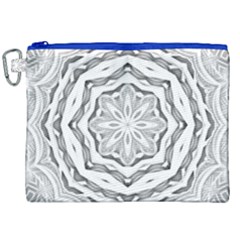 Mandala Pattern Floral Canvas Cosmetic Bag (xxl)