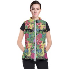 Mandala Figure Nature Girl Women s Puffer Vest by Celenk