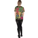 Mandala Figure Nature Girl Scrub Top View4