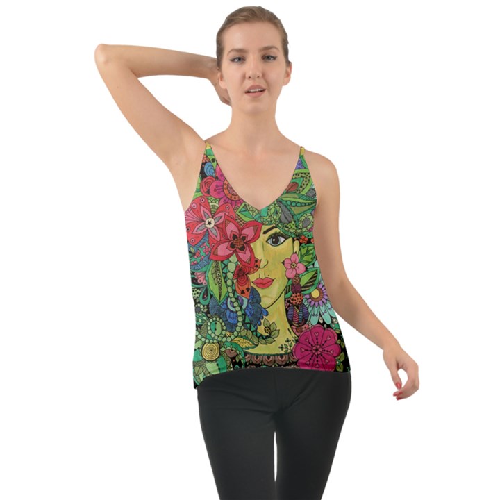 Mandala Figure Nature Girl Cami