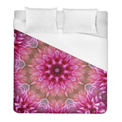 Flower Mandala Art Pink Abstract Duvet Cover (full/ Double Size) by Celenk