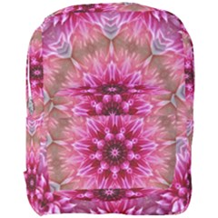 Flower Mandala Art Pink Abstract Full Print Backpack by Celenk