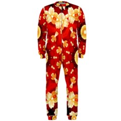 Abstract Art Abstract Background Onepiece Jumpsuit (men)  by Celenk