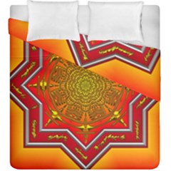 Mandala Zen Meditation Spiritual Duvet Cover Double Side (king Size) by Celenk