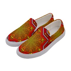 Mandala Zen Meditation Spiritual Women s Canvas Slip Ons by Celenk