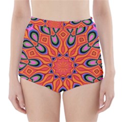 Abstract Art Abstract Background High-waisted Bikini Bottoms by Celenk