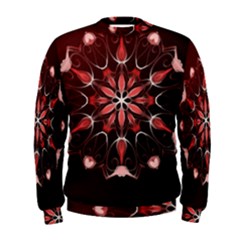 Mandala Red Bright Kaleidoscope Men s Sweatshirt