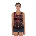 Mandala Red Bright Kaleidoscope Sport Tank Top  View1