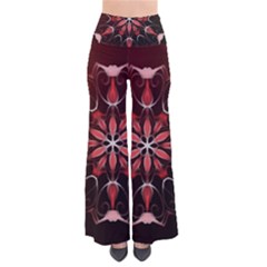 Mandala Red Bright Kaleidoscope Pants by Celenk