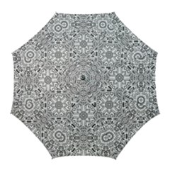 Mandala Pattern Line Art Golf Umbrellas by Celenk