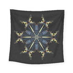 Mandala Butterfly Concentration Square Tapestry (small) by Celenk