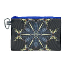 Mandala Butterfly Concentration Canvas Cosmetic Bag (large) by Celenk