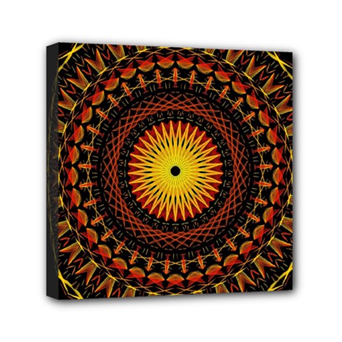 Mandala Psychedelic Neon Canvas Travel Bag by Celenk