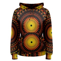 Mandala Psychedelic Neon Women s Pullover Hoodie by Celenk