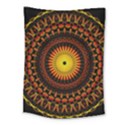 Mandala Psychedelic Neon Medium Tapestry View1