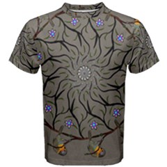 Bird Mandala Spirit Meditation Men s Cotton Tee by Celenk