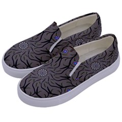 Bird Mandala Spirit Meditation Kids  Canvas Slip Ons by Celenk