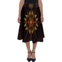 Fractal Floral Mandala Abstract Perfect Length Midi Skirt View1