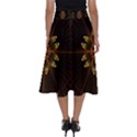 Fractal Floral Mandala Abstract Perfect Length Midi Skirt View2