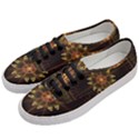 Fractal Floral Mandala Abstract Women s Classic Low Top Sneakers View2