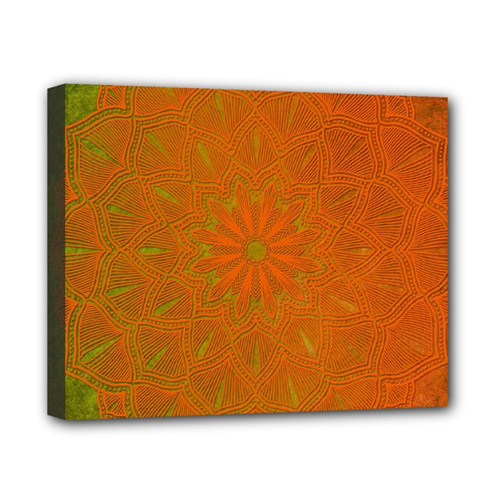 Background Paper Vintage Orange Canvas 10  x 8 