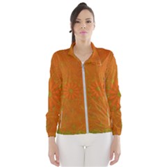 Background Paper Vintage Orange Wind Breaker (women) by Celenk