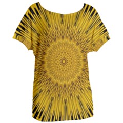 Pattern Petals Pipes Plants Women s Oversized Tee by Celenk