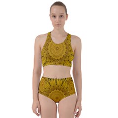 Pattern Petals Pipes Plants Racer Back Bikini Set by Celenk