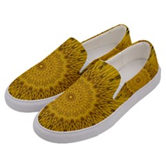 Pattern Petals Pipes Plants Men s Canvas Slip Ons by Celenk