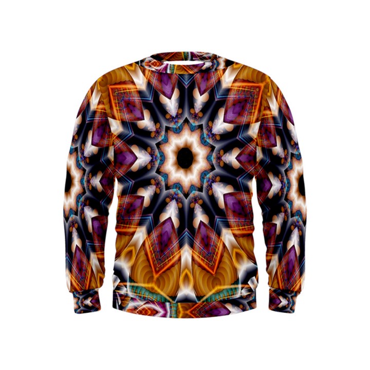 Kaleidoscope Pattern Kaleydograf Kids  Sweatshirt