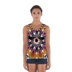 Kaleidoscope Pattern Kaleydograf Sport Tank Top  by Celenk