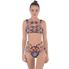 Kaleidoscope Pattern Kaleydograf Bandaged Up Bikini Set  by Celenk