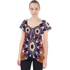 Kaleidoscope Pattern Kaleydograf Lace Front Dolly Top