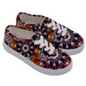 Kaleidoscope Pattern Kaleydograf Kids  Classic Low Top Sneakers View3