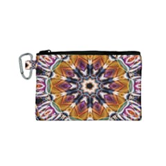 Kaleidoscope Pattern Kaleydograf Canvas Cosmetic Bag (small)