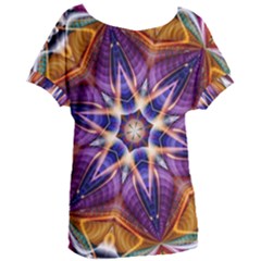 Kaleidoscope Pattern Kaleydograf Women s Oversized Tee by Celenk