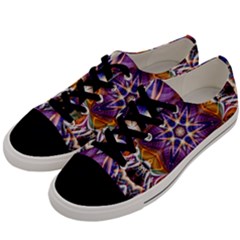 Kaleidoscope Pattern Kaleydograf Men s Low Top Canvas Sneakers