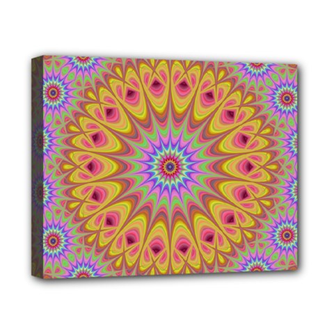 Geometric Flower Oriental Ornament Canvas 10  X 8  by Celenk