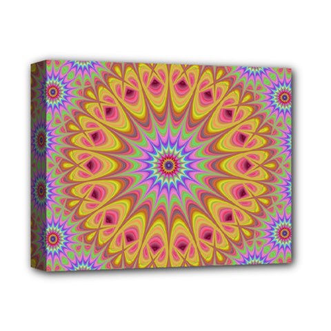 Geometric Flower Oriental Ornament Deluxe Canvas 14  X 11  by Celenk