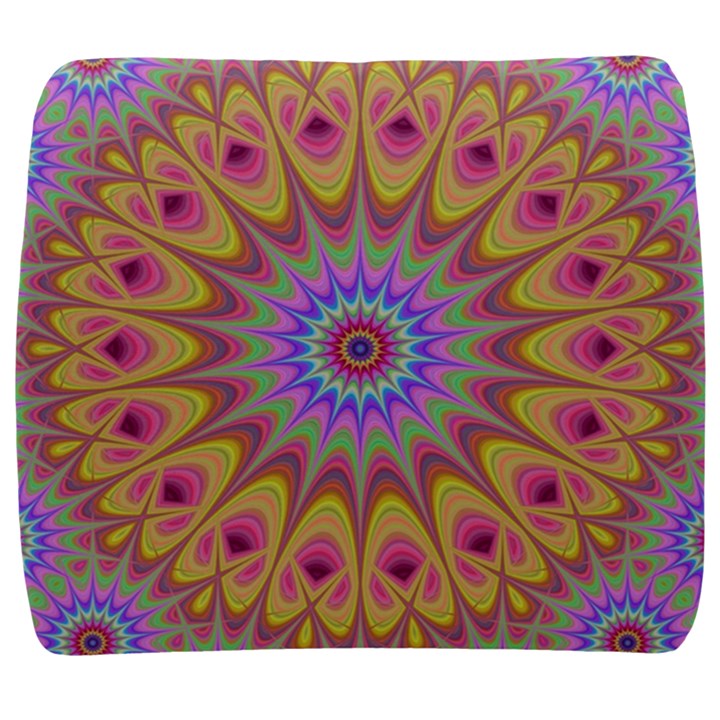 Geometric Flower Oriental Ornament Back Support Cushion