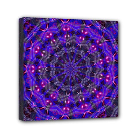 Purple Kaleidoscope Mandala Pattern Canvas Travel Bag by Celenk